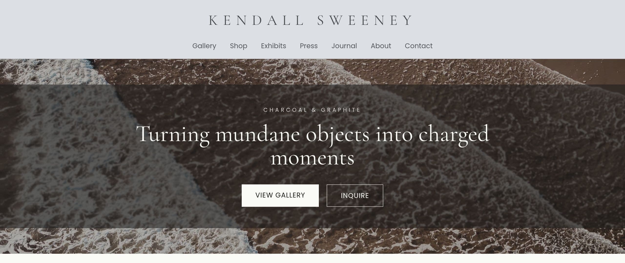 Kendall Sweeney, charcoal and graphite artist portfolio